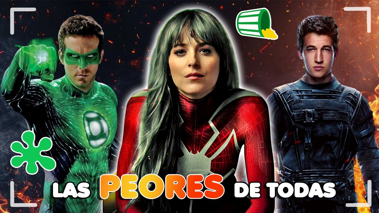 Las 20 PEORES Películas de Superhéroes de la HISTORIA del Cine