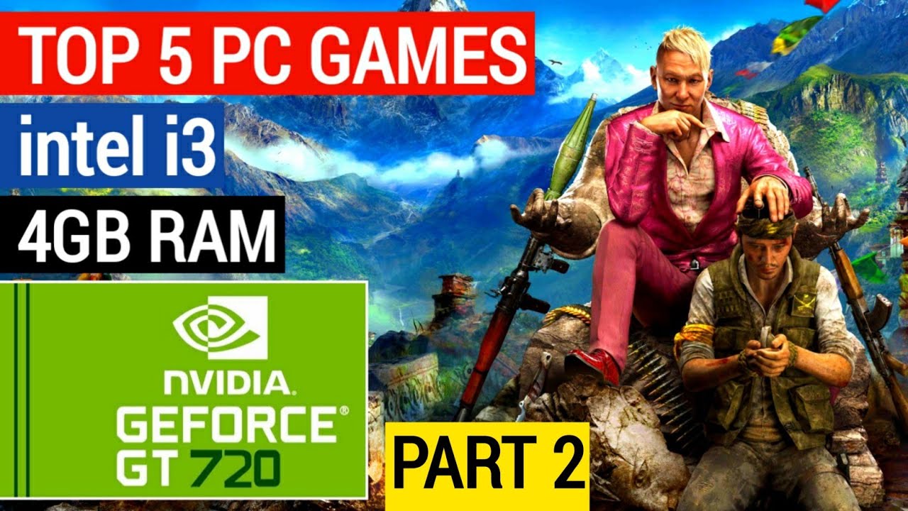 PART 2 TOP 5 GAMES FOR NVIDIA GT 720M 2GB | i3 processor | 4GB RAM | whutdaflash