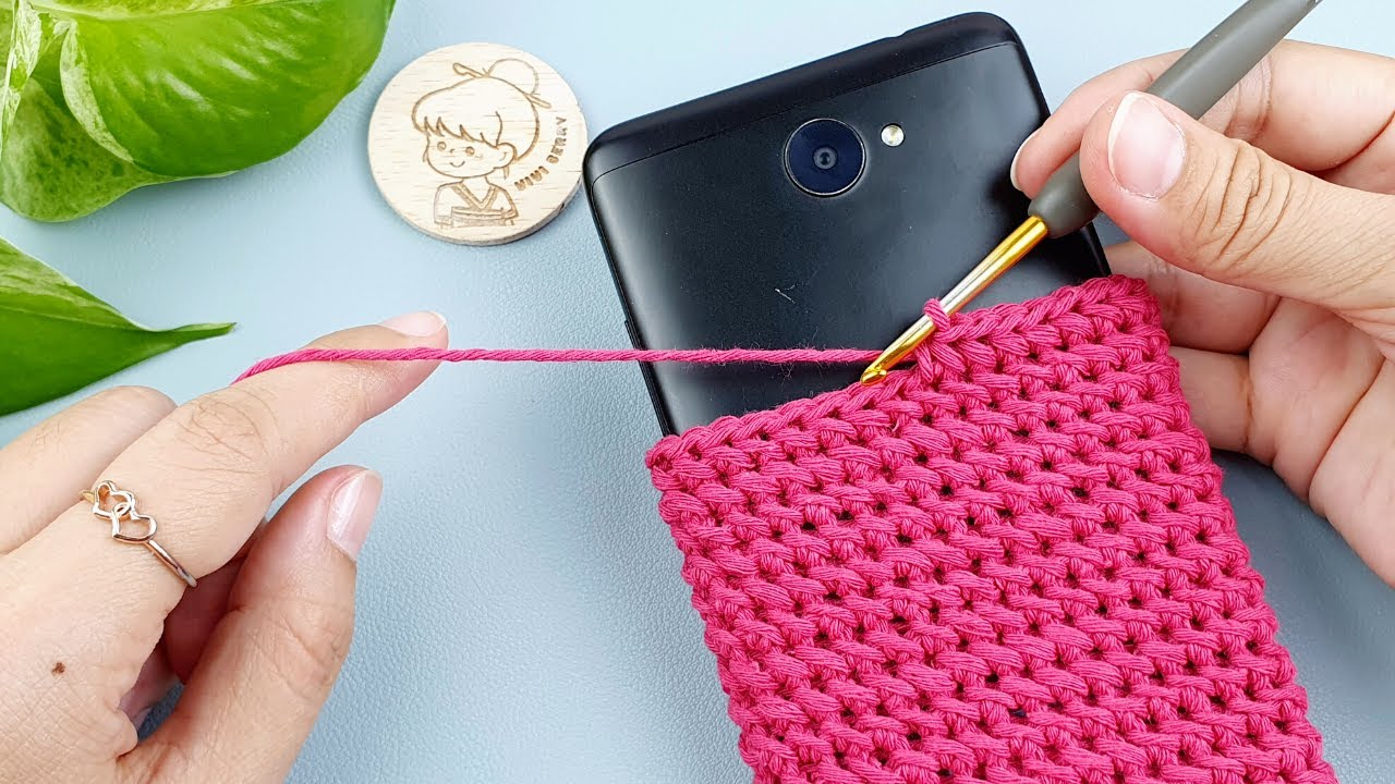 Very Easy but Look Elegant Crochet Pattern Make it for Phone Case  | ViVi Berry DIY