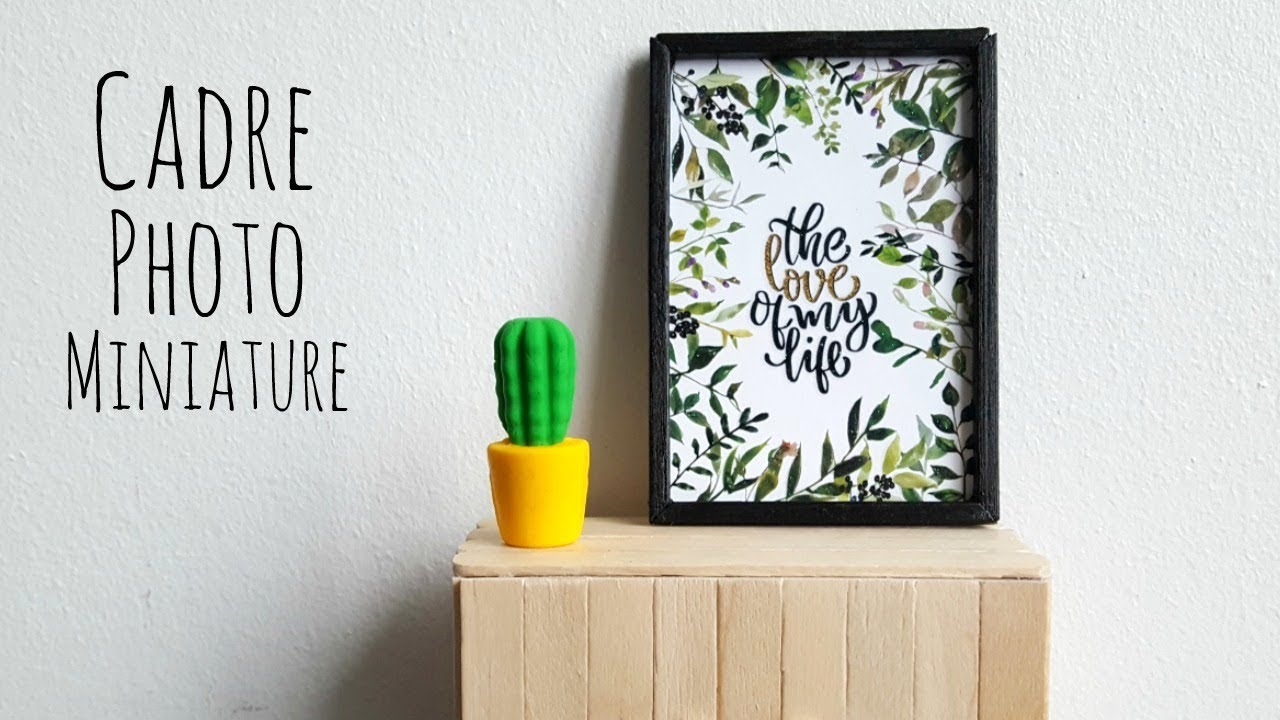 DIY MINIATURE CADRES DÉCO MAISON POUPÉE / DOLLHOUSE FRAME