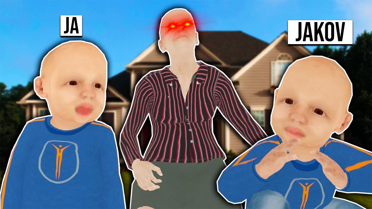 MLAĐI BRAT I JA BJEŽIMO OD LUDE BABE ! Granny Simulator