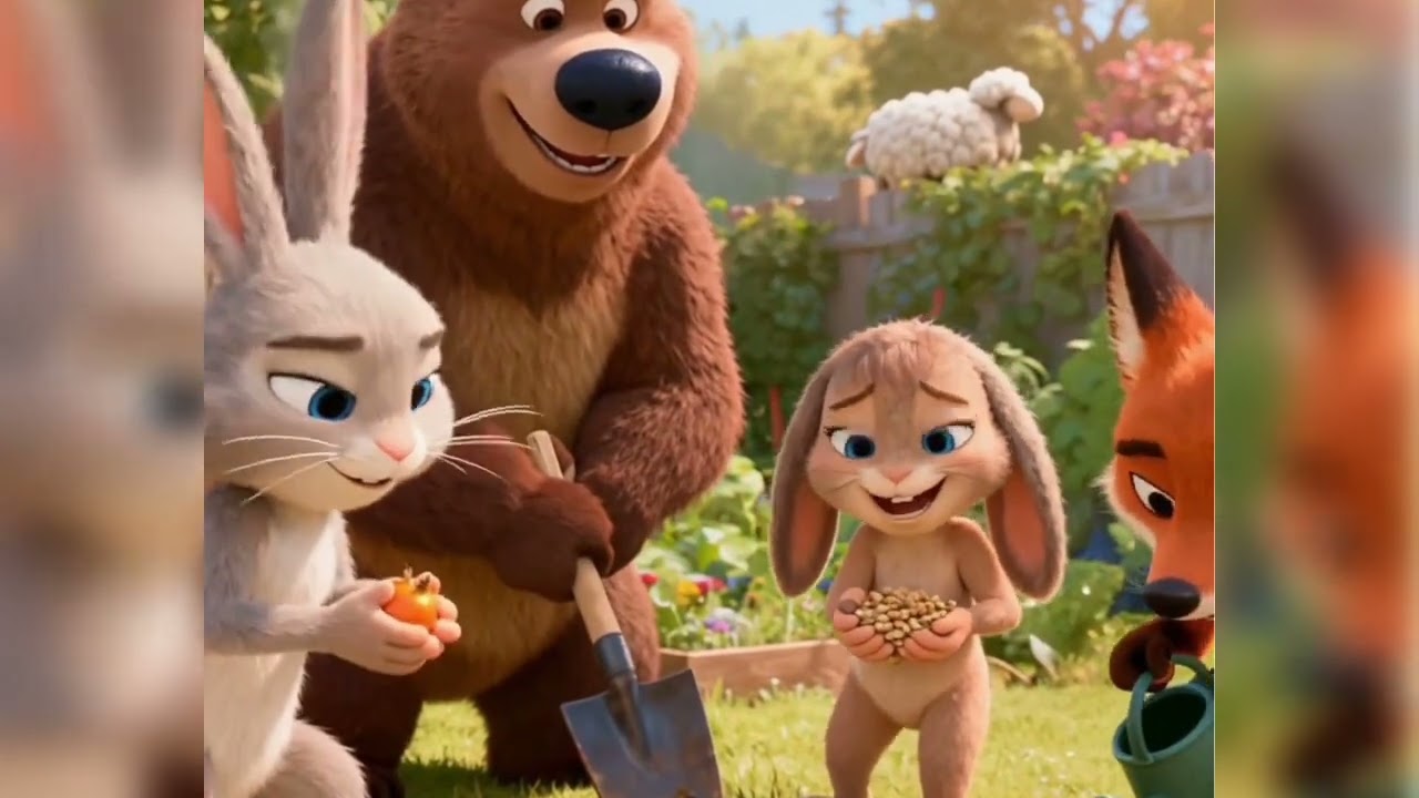 Fox & Bunny Adventure! 🦊🐇 Luna&rsquo;s Carrot Patch Surprise | AI Cartoon #aianimation 