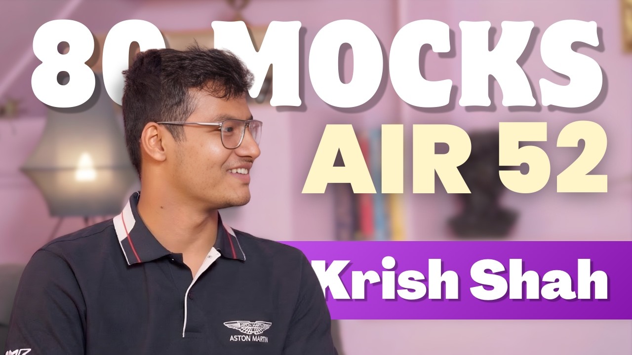 100% Accuracy in QAMCQ 🙇&zwj;♀️ Krish, IIM Indore IPM