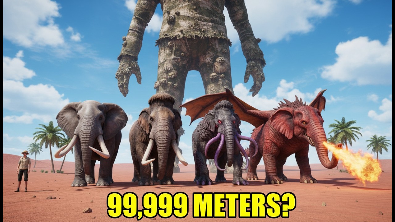 Elephant Size Comparison 3D  Prehistoric to Mythology
