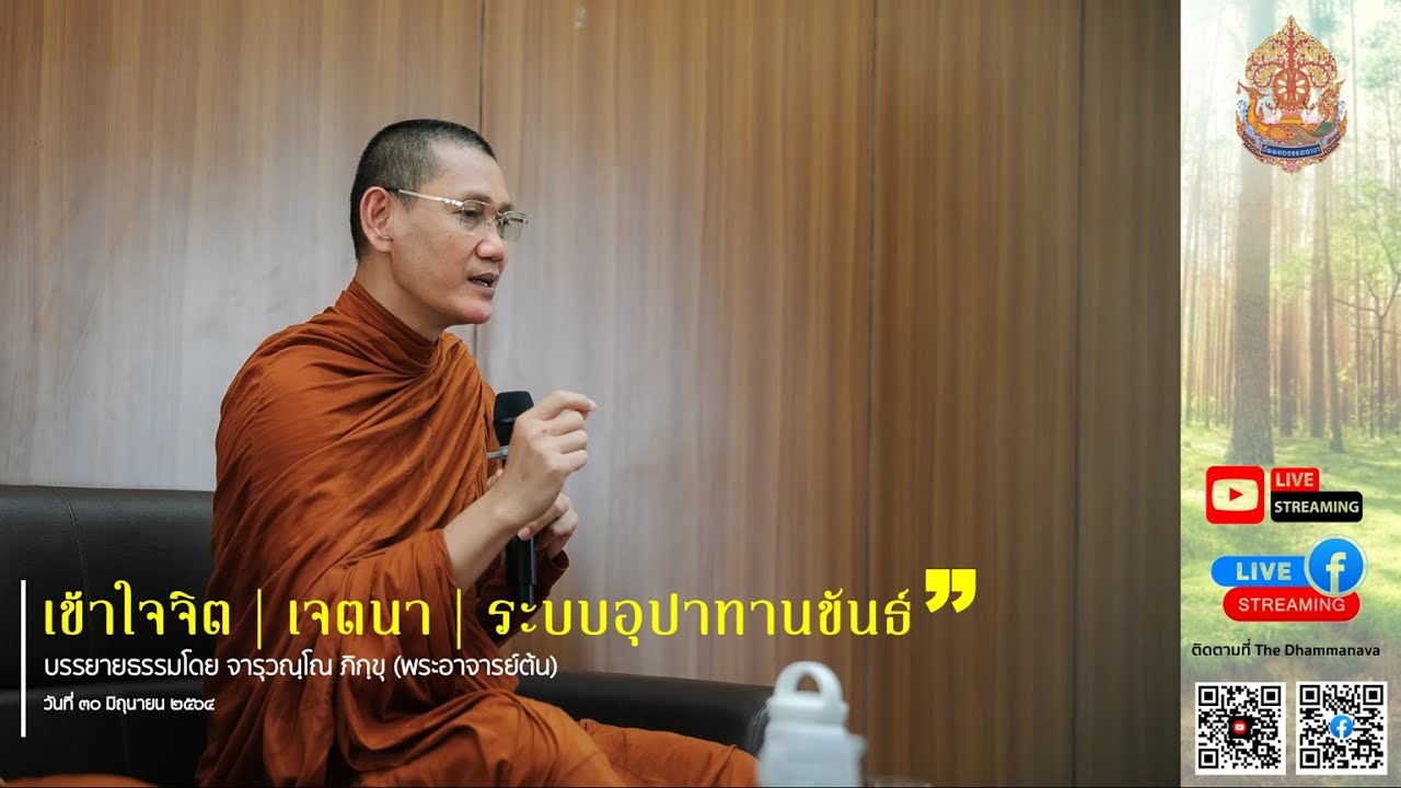 เข้าใจจิต เจตนา ระบบอุปาทานขันธ์ | พระอาจารย์ต้น | 30 มิถุนายน 2564