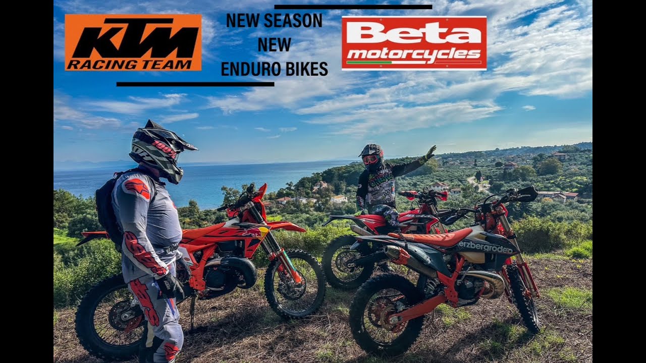 Enduro στο Βασιλικό με τα καινούργια KTM 250 EXC CHAMPION EDITION και BETA 300 XTRAINER