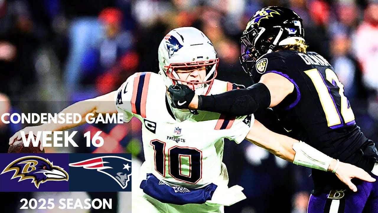 Ravens vs Patriots 2025 Week 16 Condensed Game | NFL Highlights
