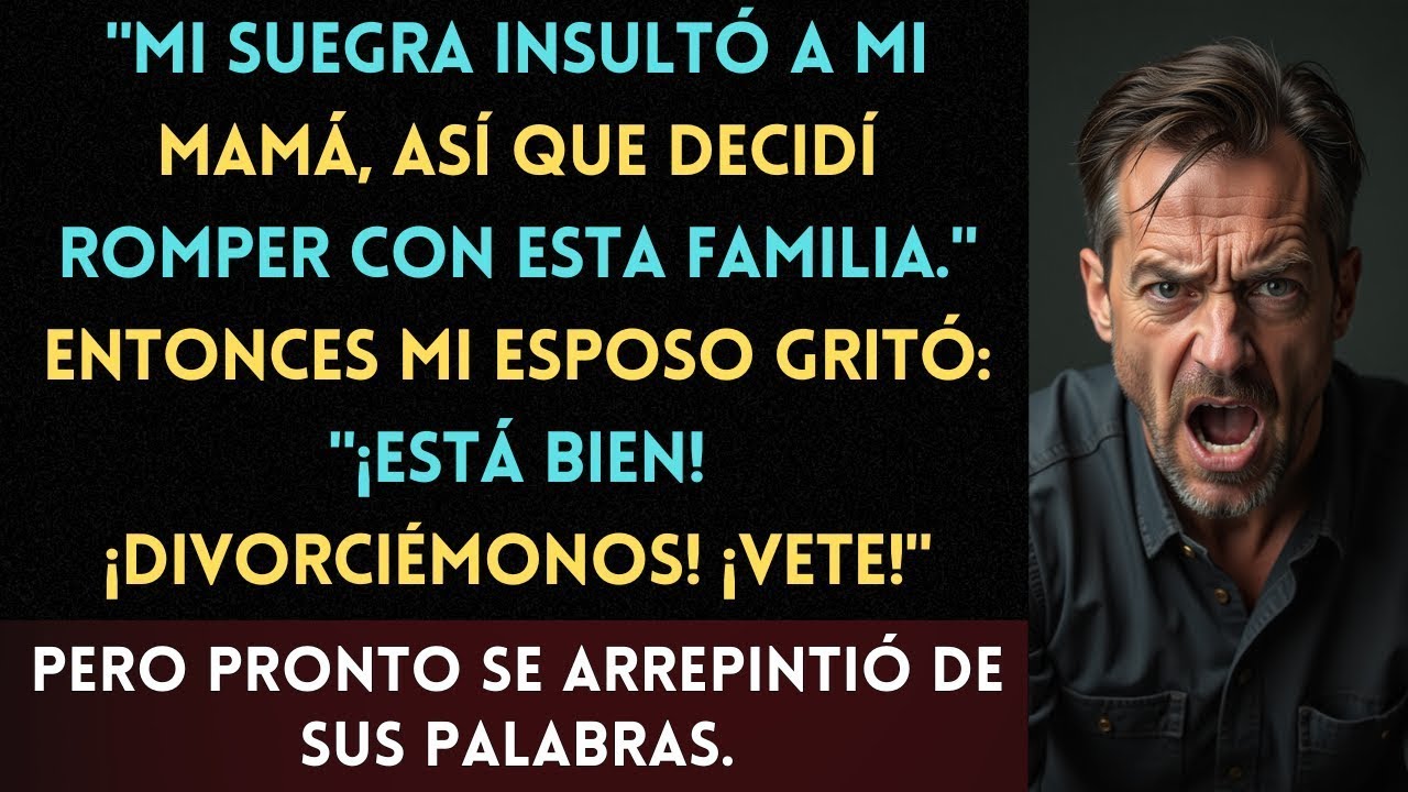 Mi suegra insultó a mi mamá, así que le dije  '¡Estoy harta de tu familia!'