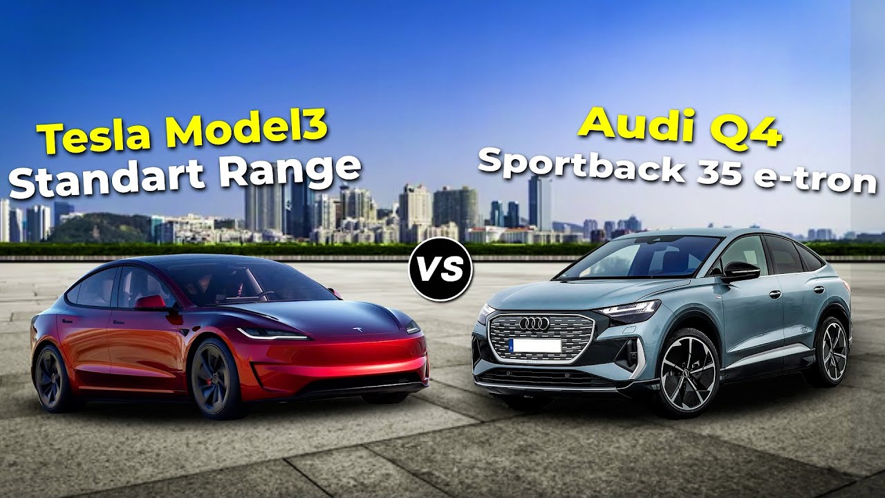 Tesla Model 3 Standard Range vs Audi Q4 Sportback 35 e tron #compare