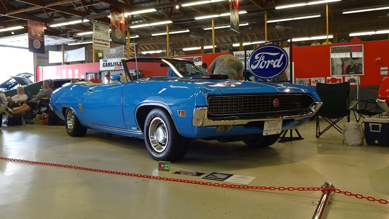 1970 Ford Torino GT Convertible in Blue & 429 SCJ Engine Sound on My Car Story with Lou Costabile