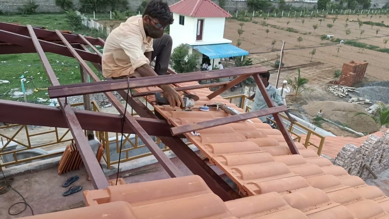 Tamilnadu model Roof | mangalore Tile work