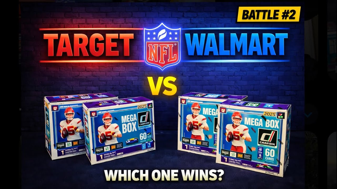 Donruss Mega Box Battle #2 😳 Target vs Walmart — Retail War!