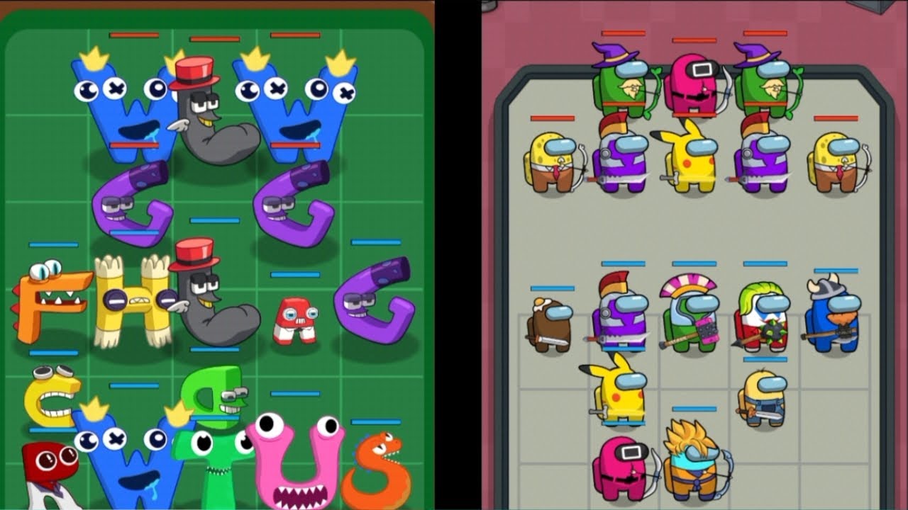 Merge Alphabet Lore vs Merge Imposter Master -Alien Battle ⭐ Android gameplay