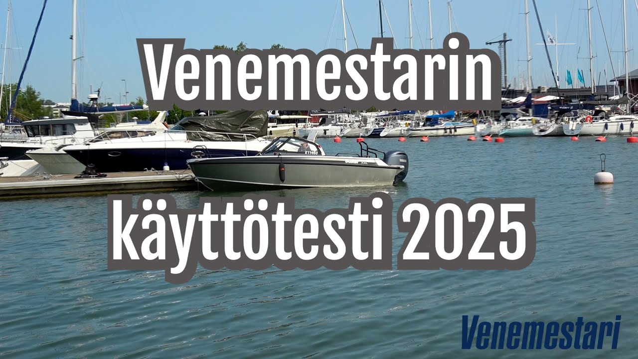 Buster XXL -käyttötestiveneen alkuesitely