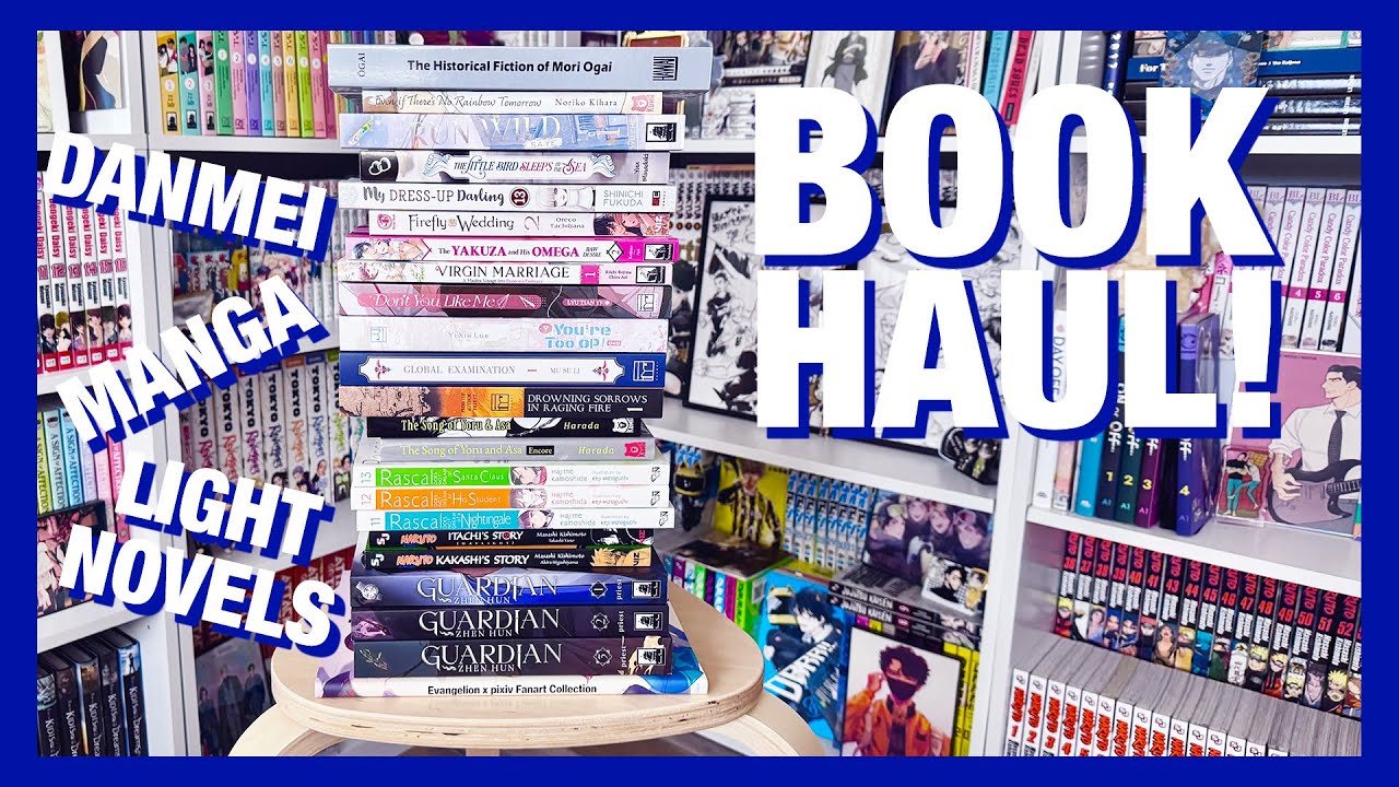 Book Haul!! 📚 all the manga danmei and light novels I picked up while on vacation!!