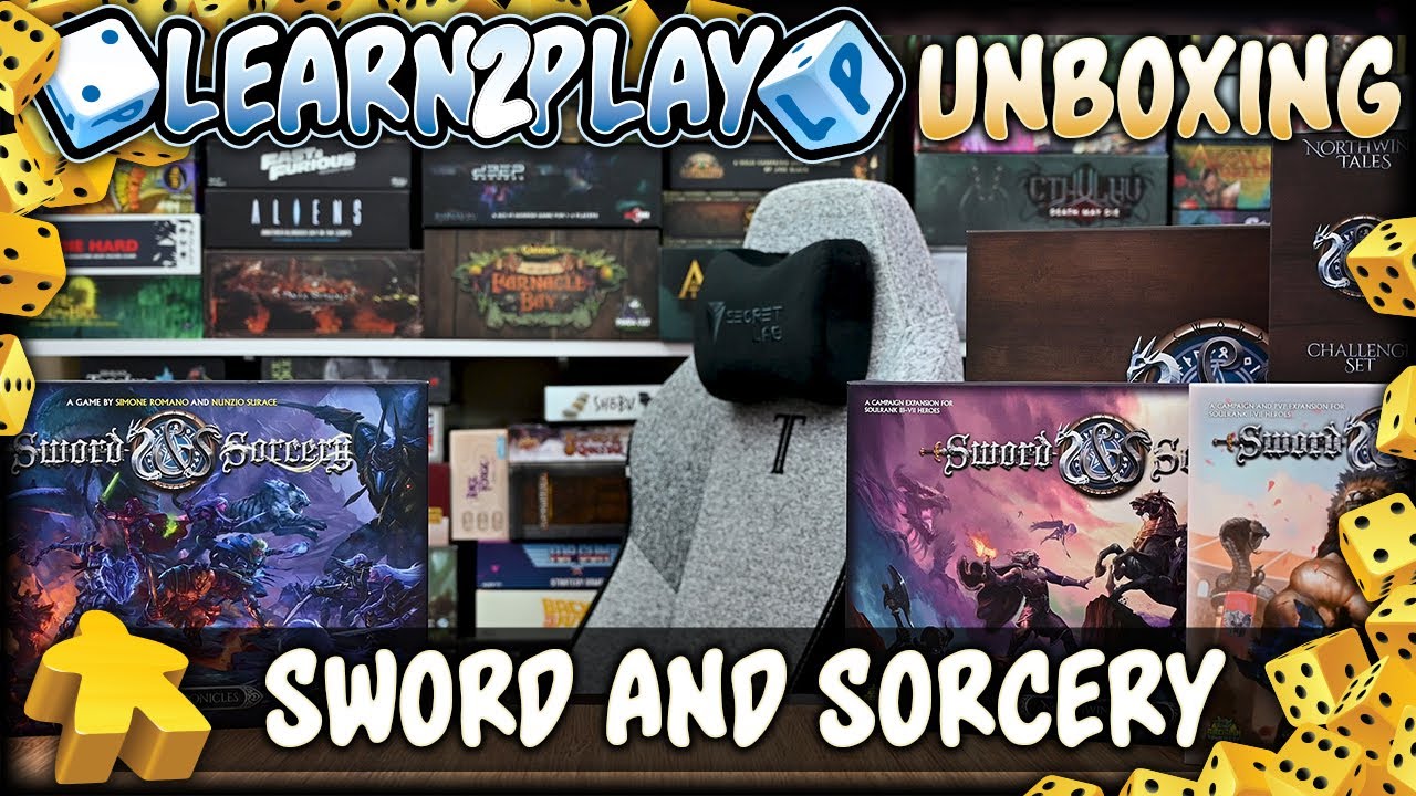 Learn to Play представляет: распаковка Sword and Sorcery Kickstarter