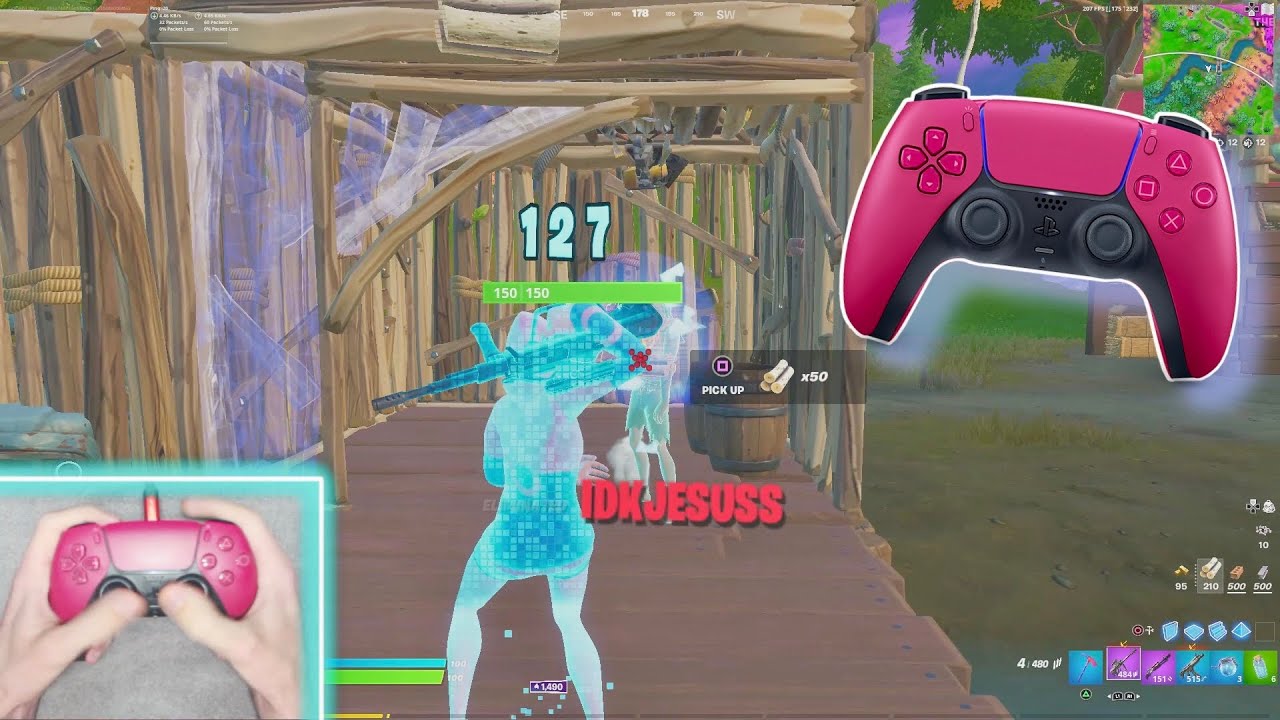 *Intense* Solo Arena Win with Red PS5 Controller HANDCAM! (season 8)