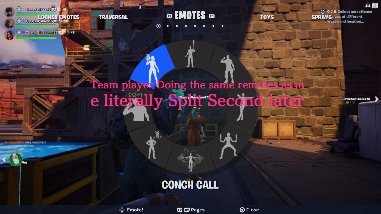 Fortnite TV Doing the exact same amount Just like me