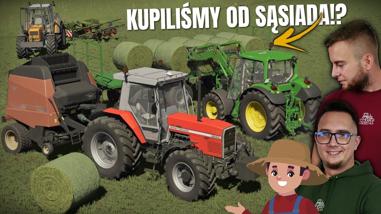 SĄSIAD SPRZEDAŁ NAM PRZYCZEPĘ! 😱 ZBIERAMY SIANO BO KROWY GŁODNE..🌾 