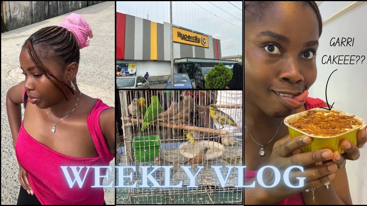 WEEKLY VLOG (Trying out Garri cake, Getting married, tailor wahala, bird for 125k!!+)