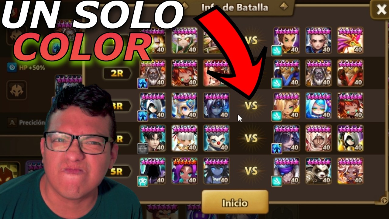 GWM G1: BATALLAS DE SOLO 1 ELEMENTO #summonerswar 2026