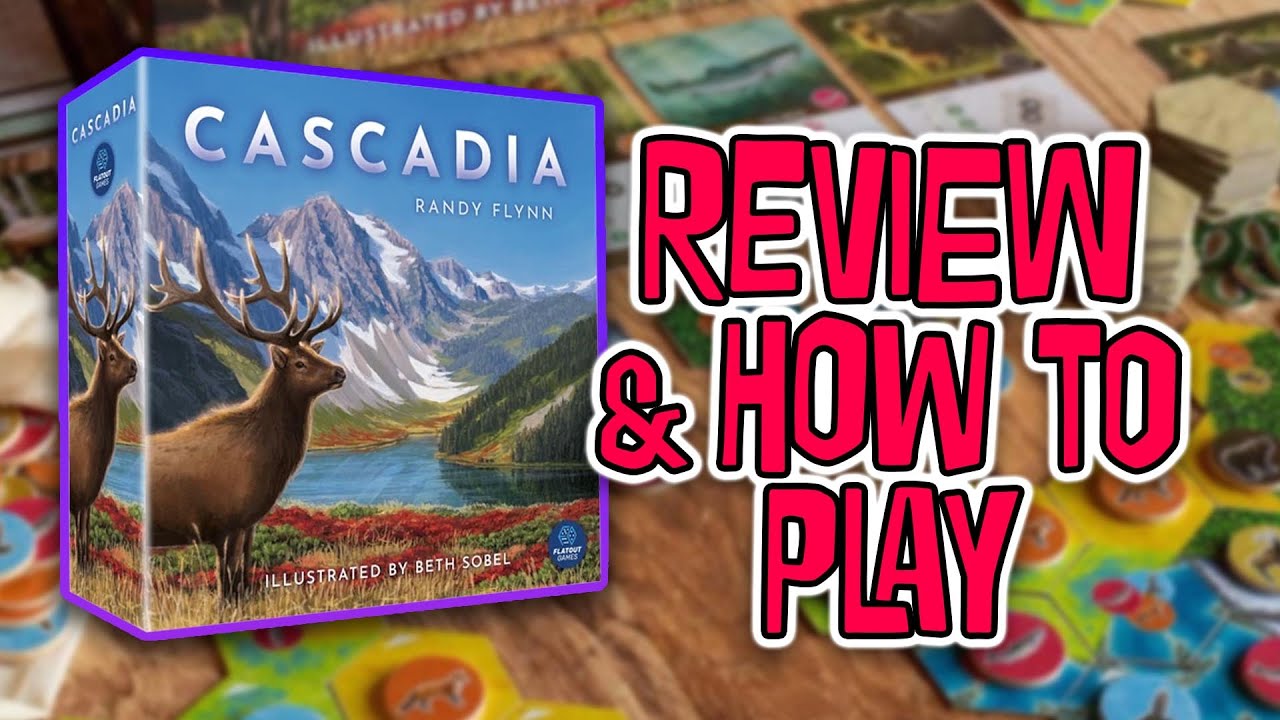 Cascadia Review & How-to-Play | Tile Laying and Drafting, for the animals!