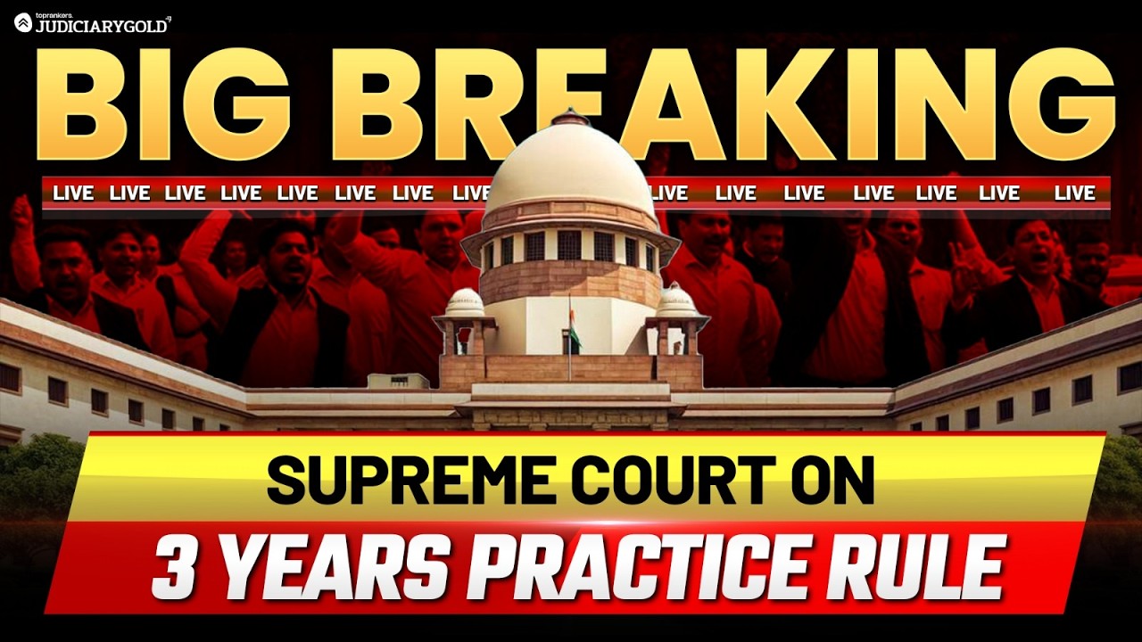 3 Year Rule Judgement Live: 3 Year Practice Rule SC में 3 Year Rule पर Supreme Court में सुनवाई LIVE