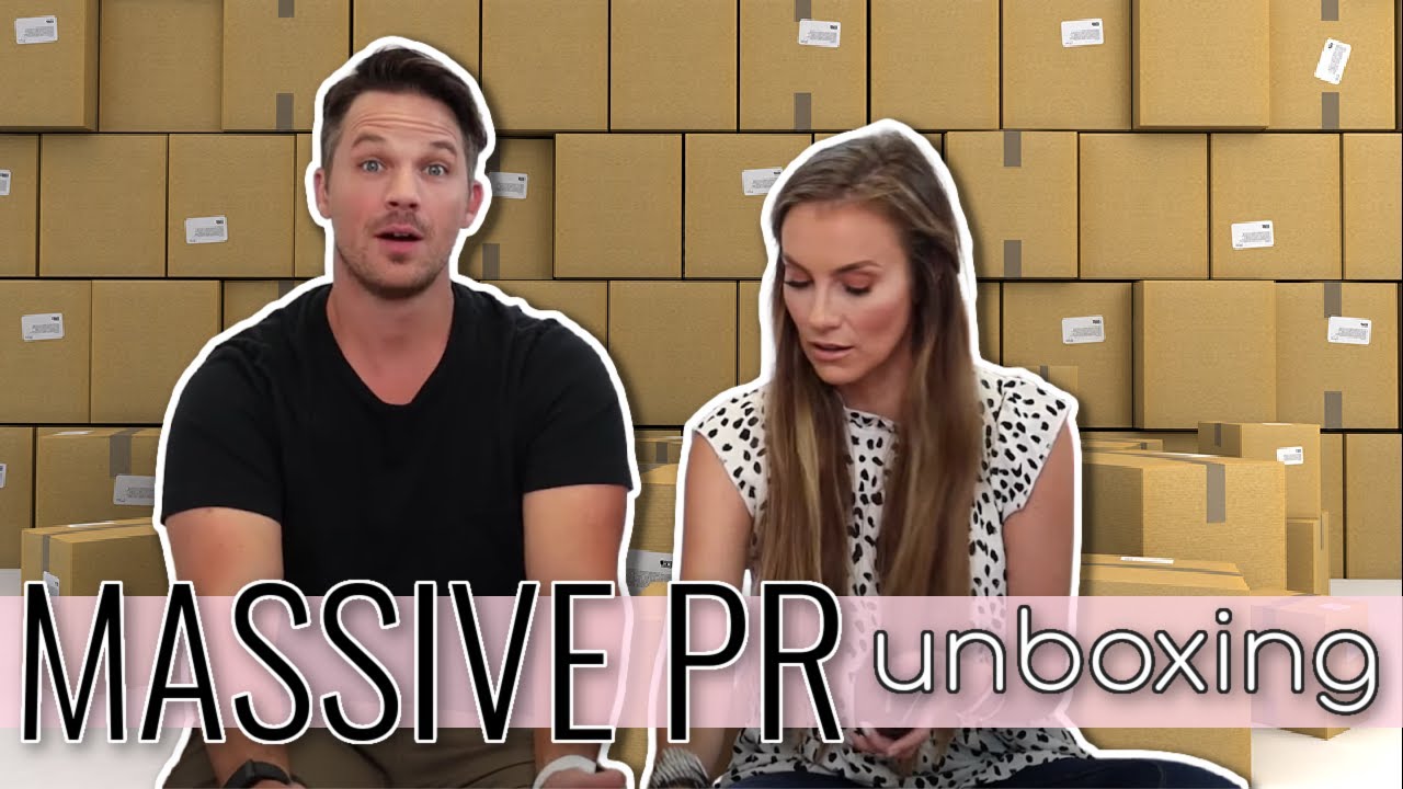 MASSIVE PR UNBOXING with my Husband
