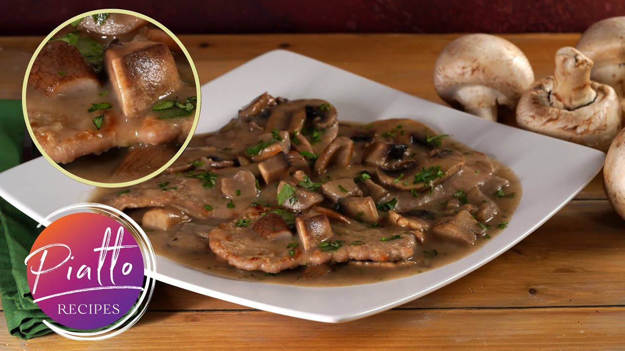 Veal SCALLOPINI with Mushroom Sauce (AKA: Veal Scaloppine)