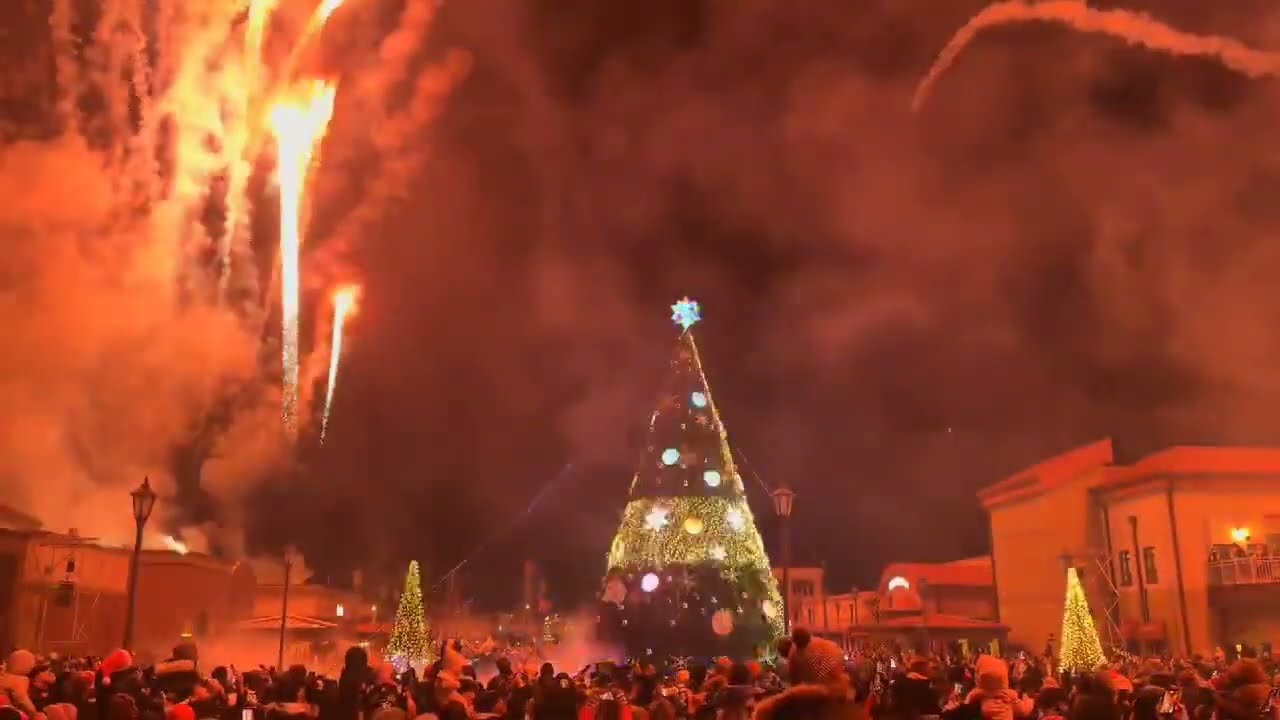 Christmas lighting - Camp Humphreys ScopeLAB