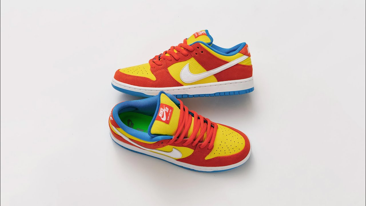 Nike SB Dunk Low Pro 'Bart Simpson' Shoes - Unboxing & On Foot