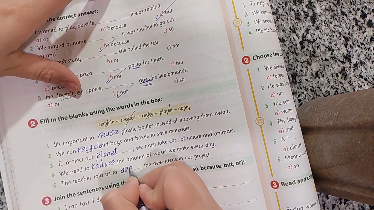 Grade 4, revision on unit 2, words of unit 3 lesson 1 