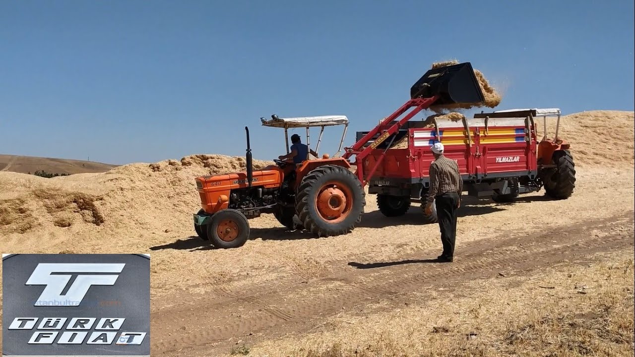 Türk Fiat 640 İle Saman Yükleme Çok Seri Kullanım