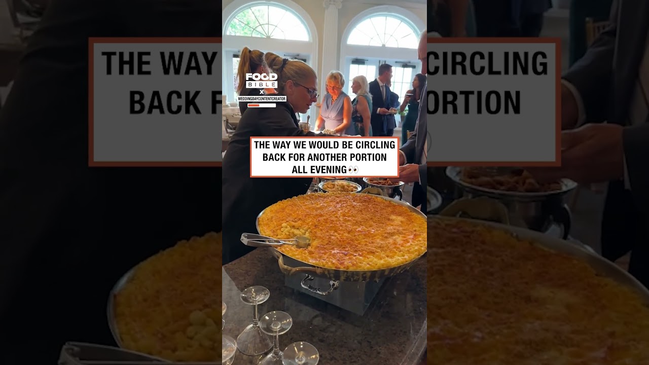 The ultimate mac and cheese wedding bar 🧀😍      🎥: TikTok / weddingdaycontentcreator