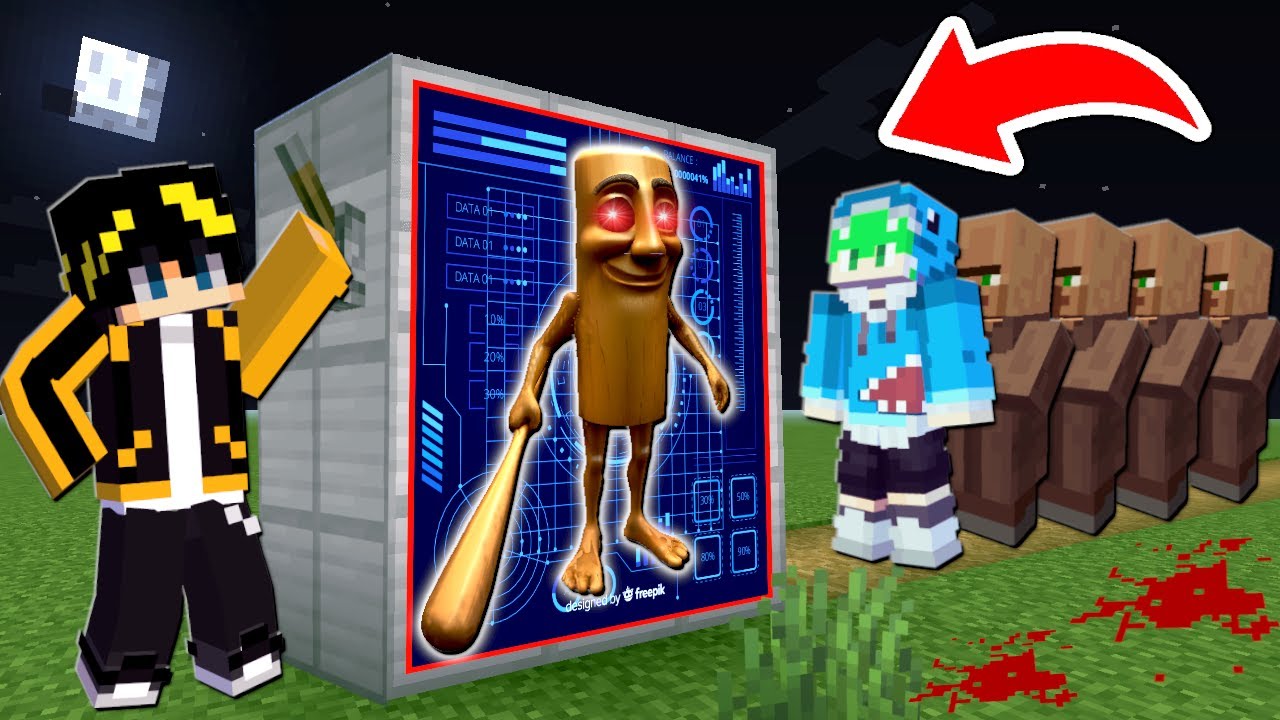 殺人犯のAIモンスターに寄生された人をスキャナーで当てるマインクラフト【マイクラ まいくら】はっぴんず
