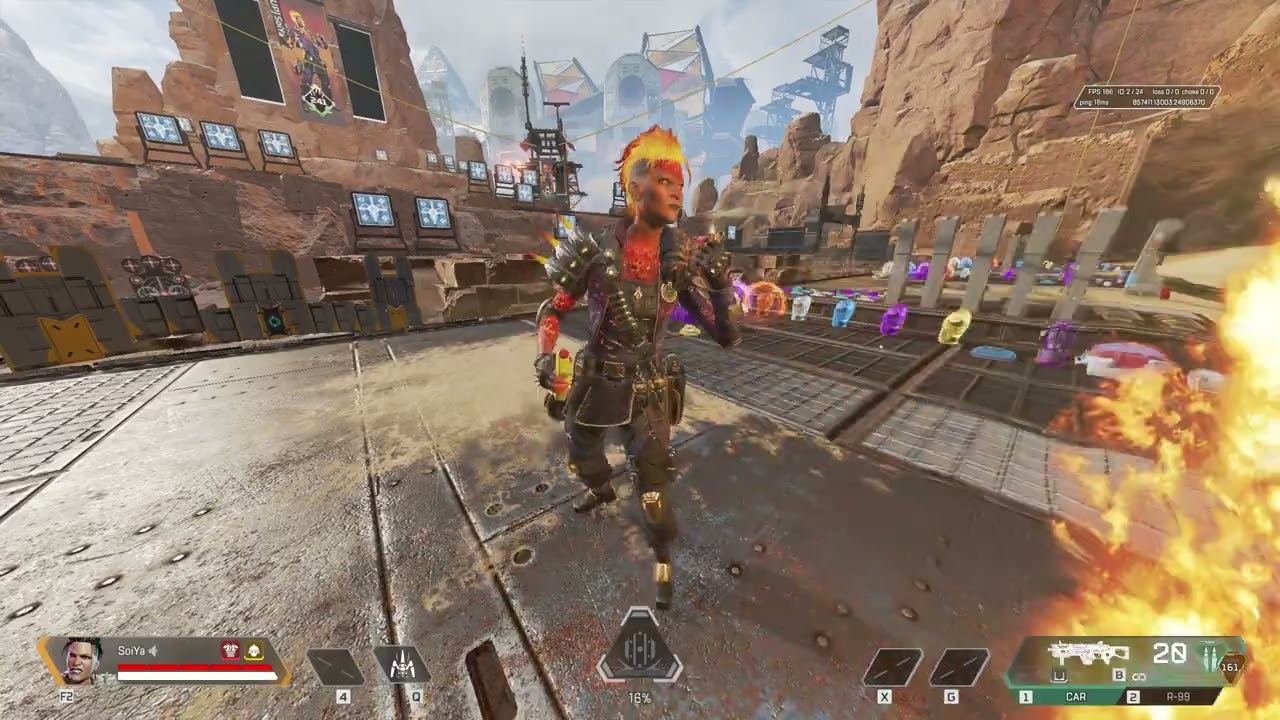 Season 13 Mad Maggie Lava Queen Battle Pass Skin in game || Apex Legends