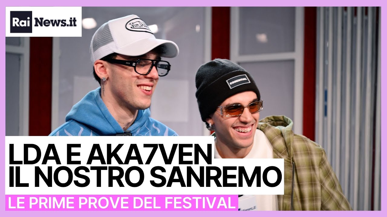 Sanremo 2026 - LDA e Aka 7even alle prove con l'orchestra