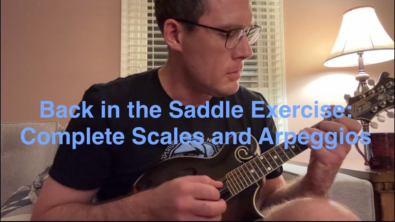 Circle of Fifths complete scales and arpeggios exercise, on mandolin