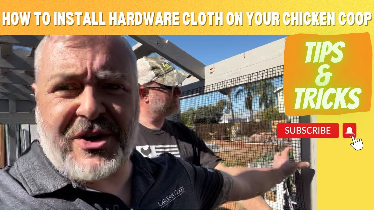 How to Attach Hardware Cloth on Your Chicken Coop | Tips & Tricks on Mastering Screen