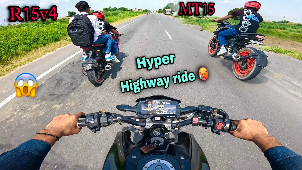 Hyper highway ride on Yamaha MT15 &  R15v4 🚀