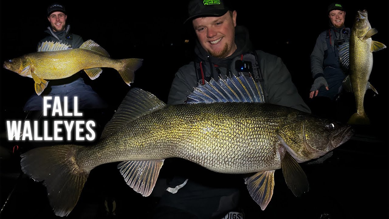 Casting for GIANT Fall Green Bay Walleyes! (10lb Walleyes!!!)