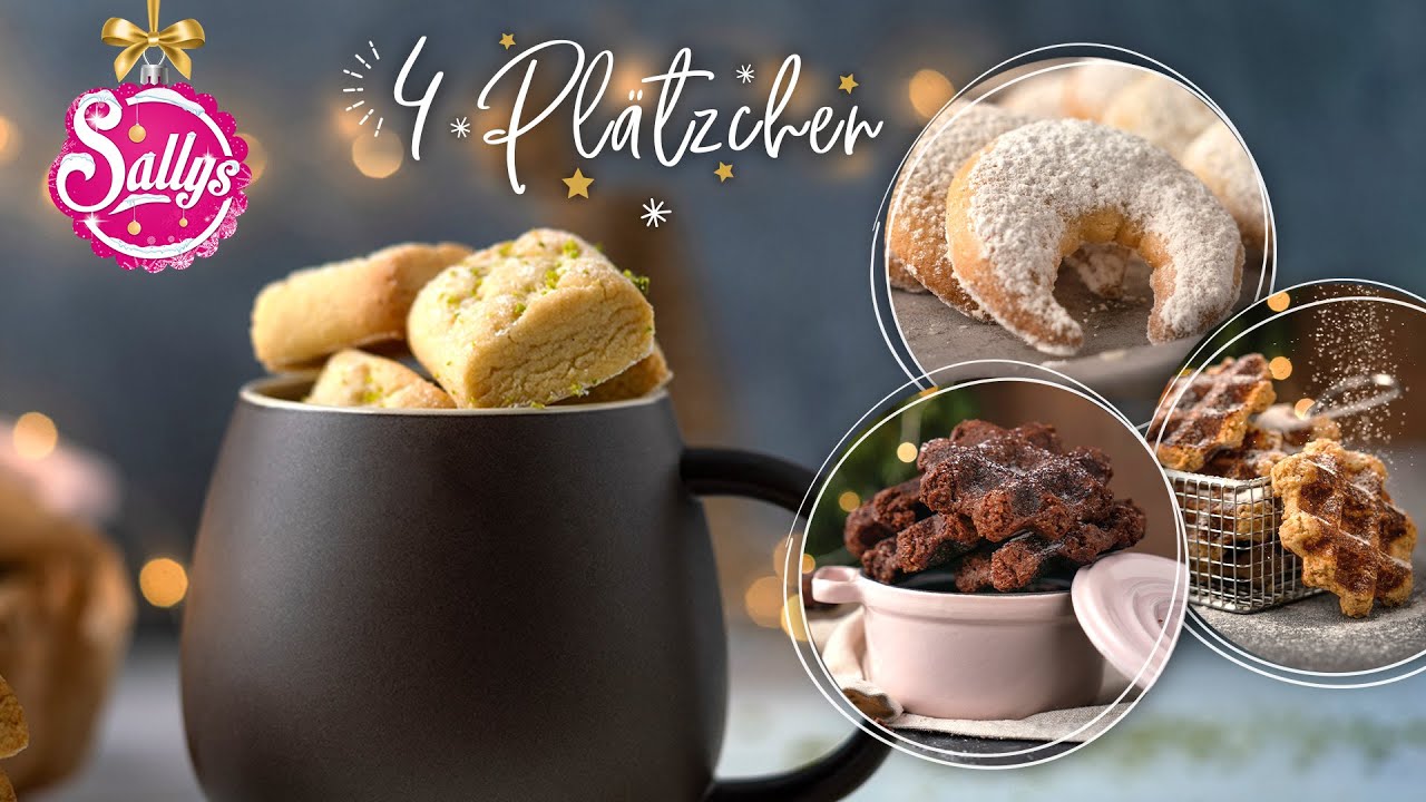 Plätzchen backen: 4 Rezepte / Vanillekipferl, Traumstücke und Waffelkekse / Sallys Welt