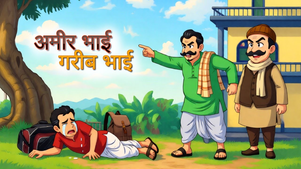 अमीर भाई गरीब भाई | AMIR BHAI GARIB BHAI | HINDI KAHANIYA | HINDI STORIES #hindikahanian #cartoonkid