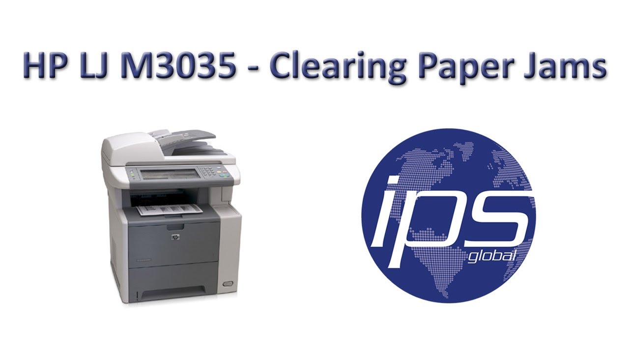 HP M3035 - Clearing Paper Jams