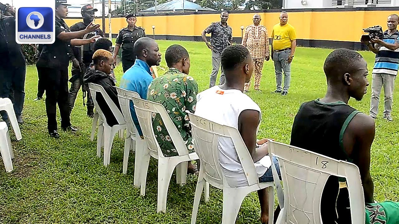 [Full Briefing] Police Parade Suspected Kidnappers In Port Harcourt