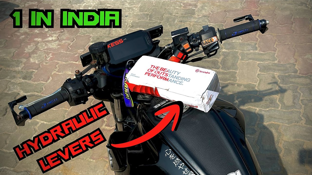 Installing HYDRAULIC LEVERS on my Bike ! 1 in INDIA | #tvsraider125  #modification | JHARKHAND 
