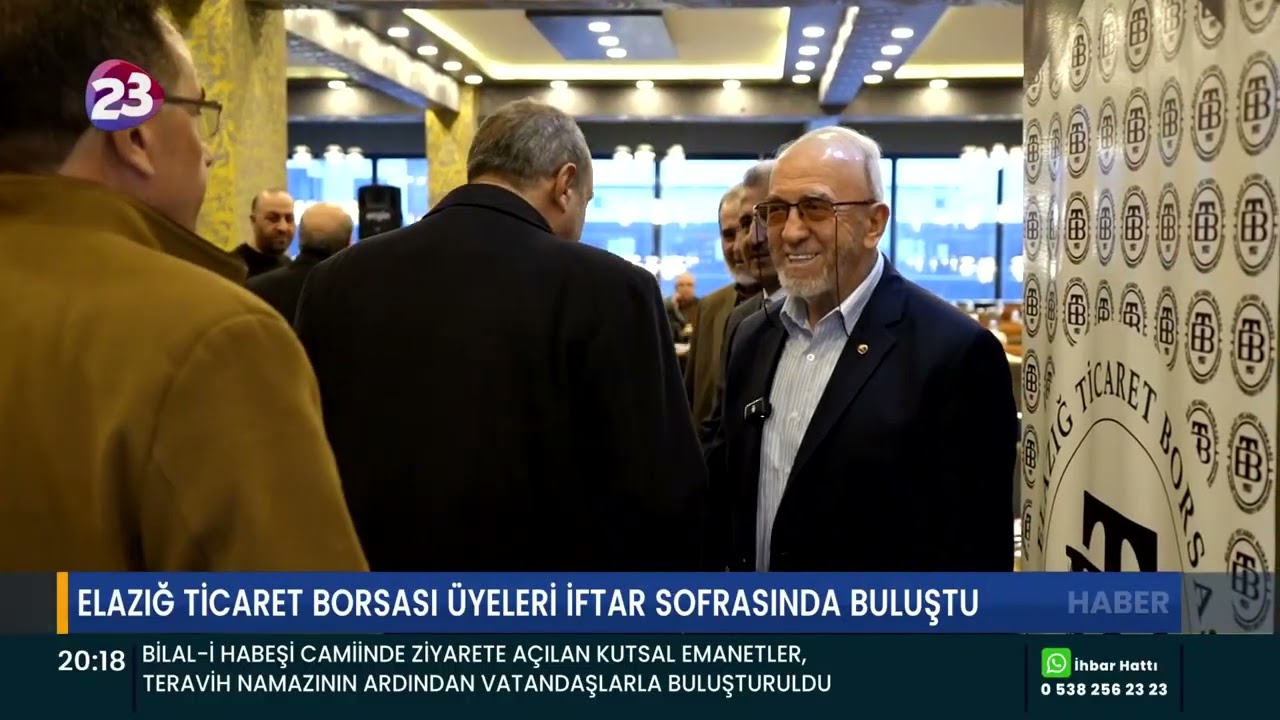 ELAZIĞ TİCARET BORSASI ÜYELERİ İFTAR SOFRASINDA BULUŞTU