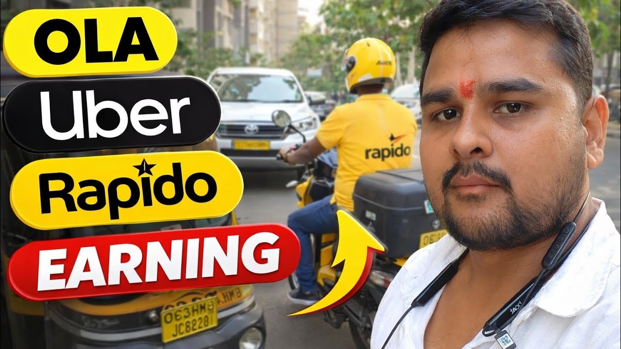 30 day's challenge video ka aaj 6 video ola Uber rapido earning 