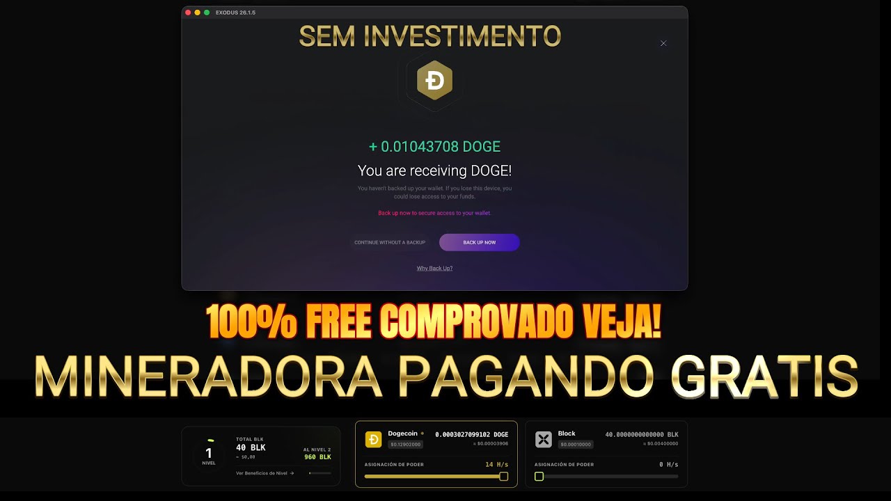Minera&ccedil;&atilde;o na Nuvem 💰 Bitcoin Gratis e Renda Extra 🚀  PAGANDO SEM INVESTIMENTO