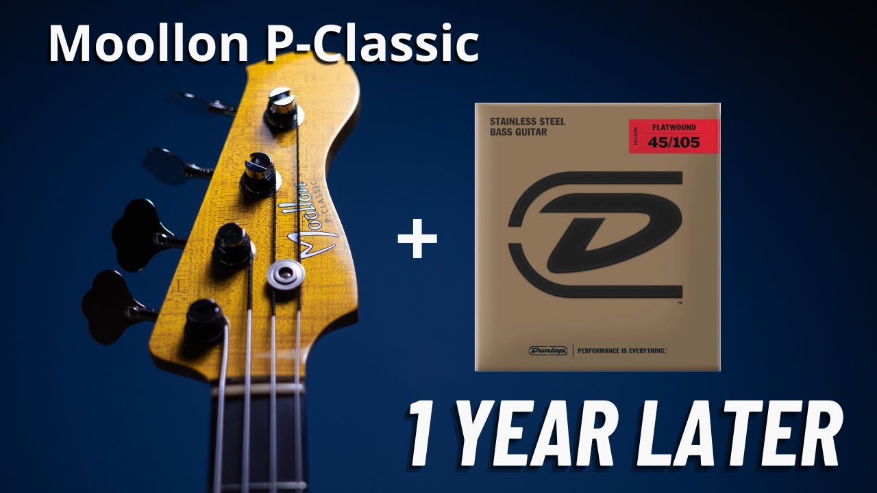 Surprising Results: Moollon P-Classic + Dunlop Flatwound Strings After 1 Year!